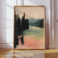 Cypress Trees Hold Evening's Secrets