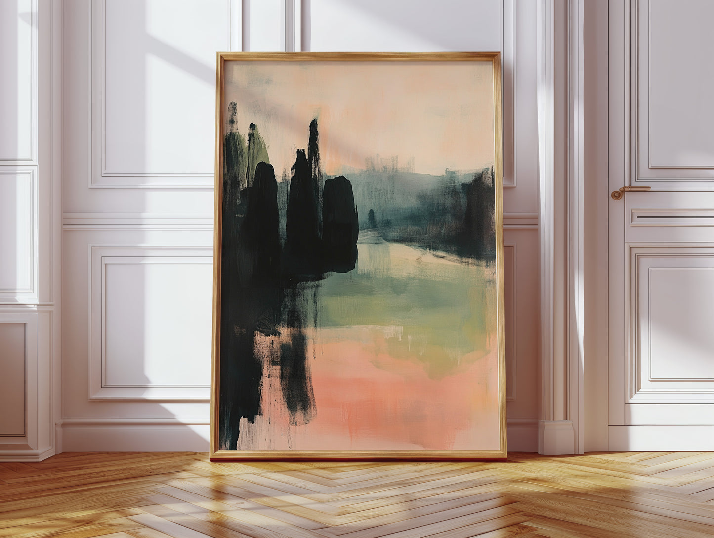 Cypress Trees Hold Evening's Secrets