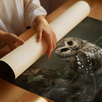 Woodland Sage On Misty Perch