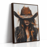 Cowgirl in Crimson – Modern Western Grit