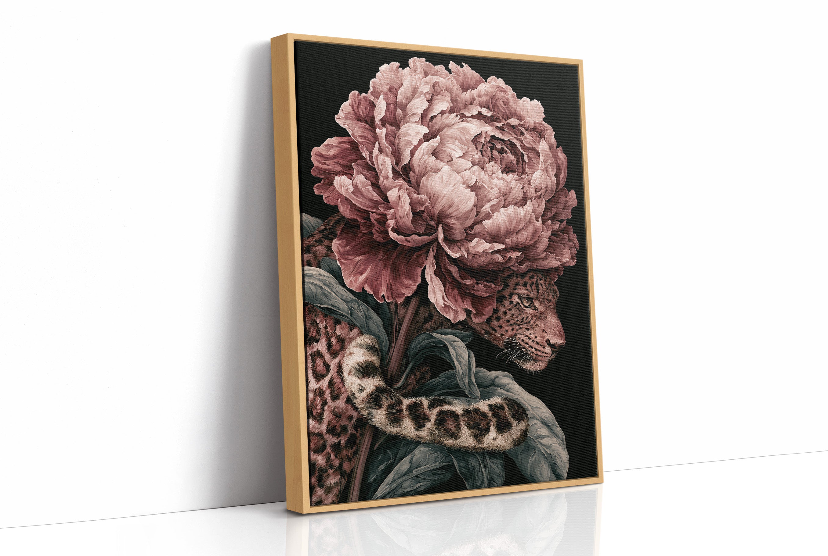 Leopard Beneath the Peony