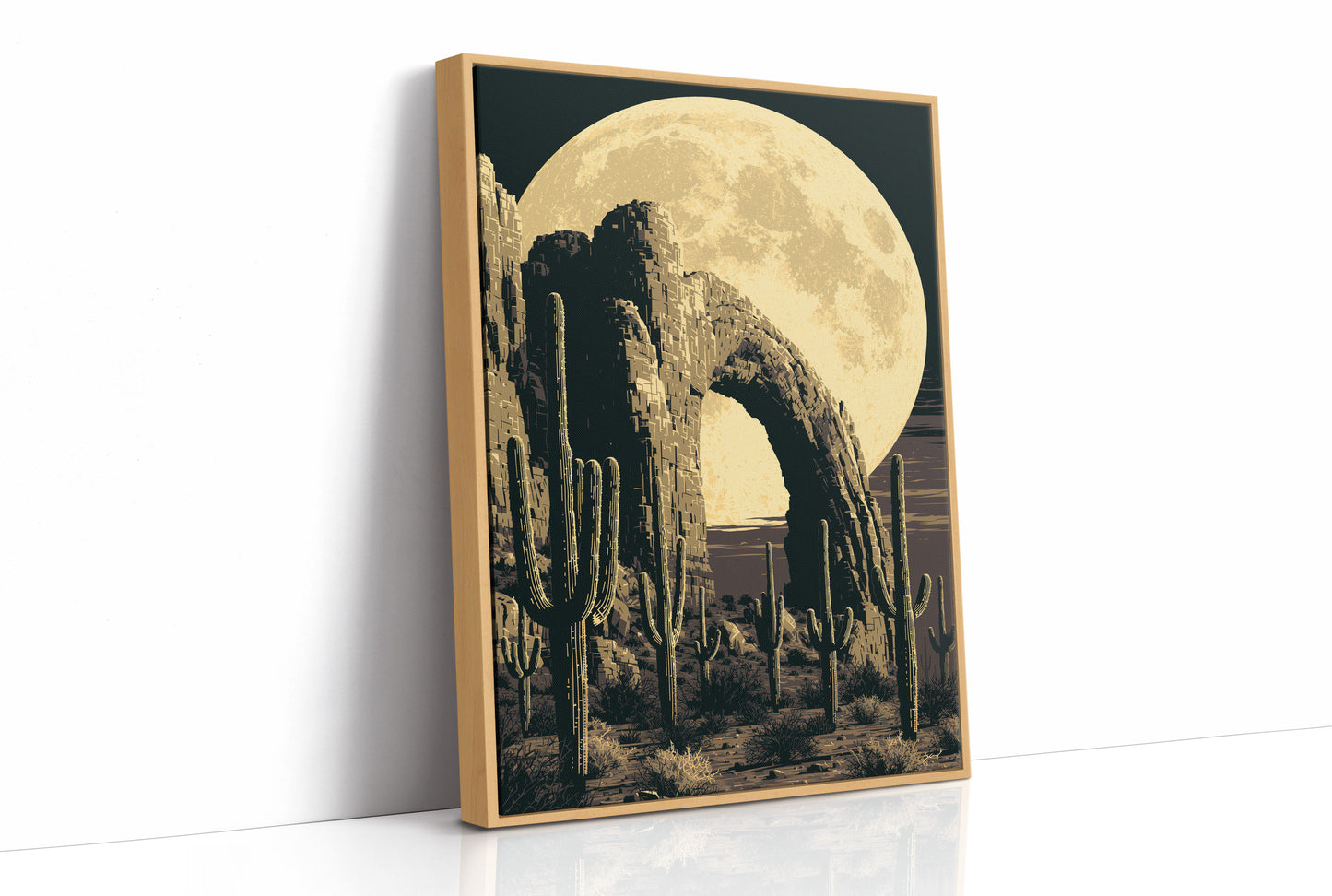 Moon Through the Stone Arch