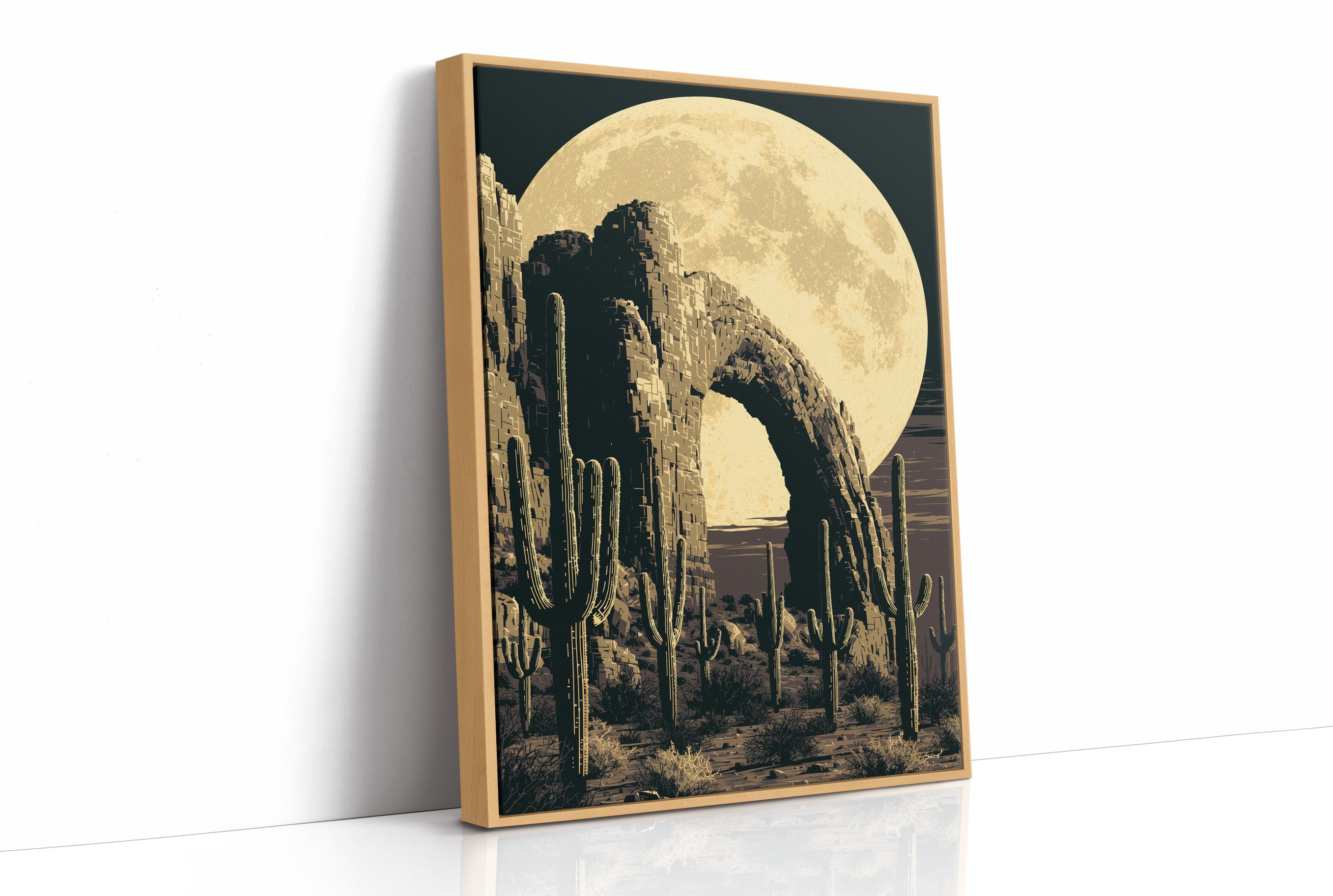 Moon Through the Stone Arch