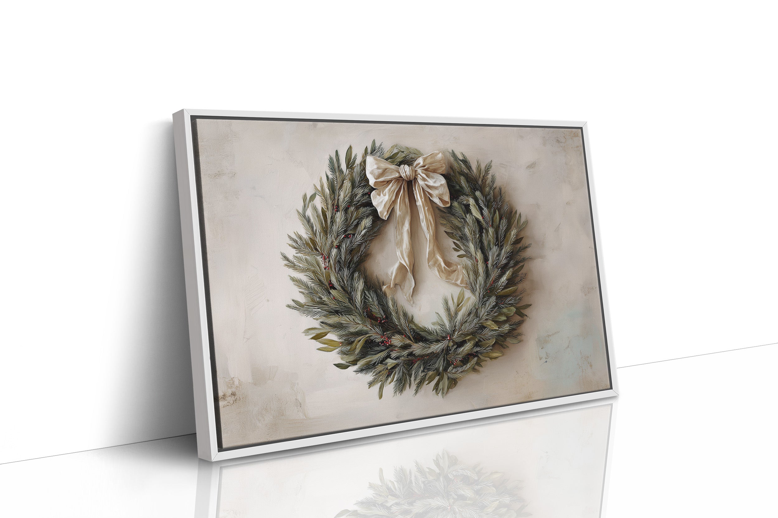 Evergreen Elegance Adorned With Silk