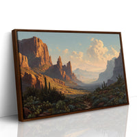 Ancient Mesas Bathe In Sunset