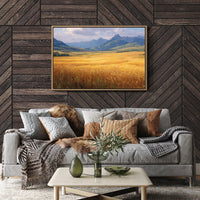 Wheat Fields Bow To Mountain Kings