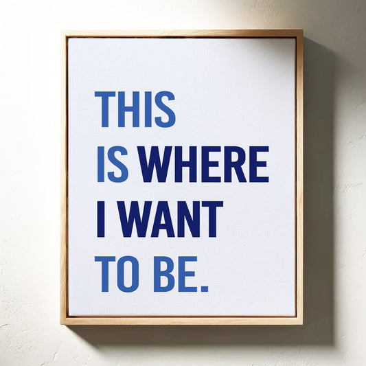 Blue Letters Paint Tomorrow's Promise