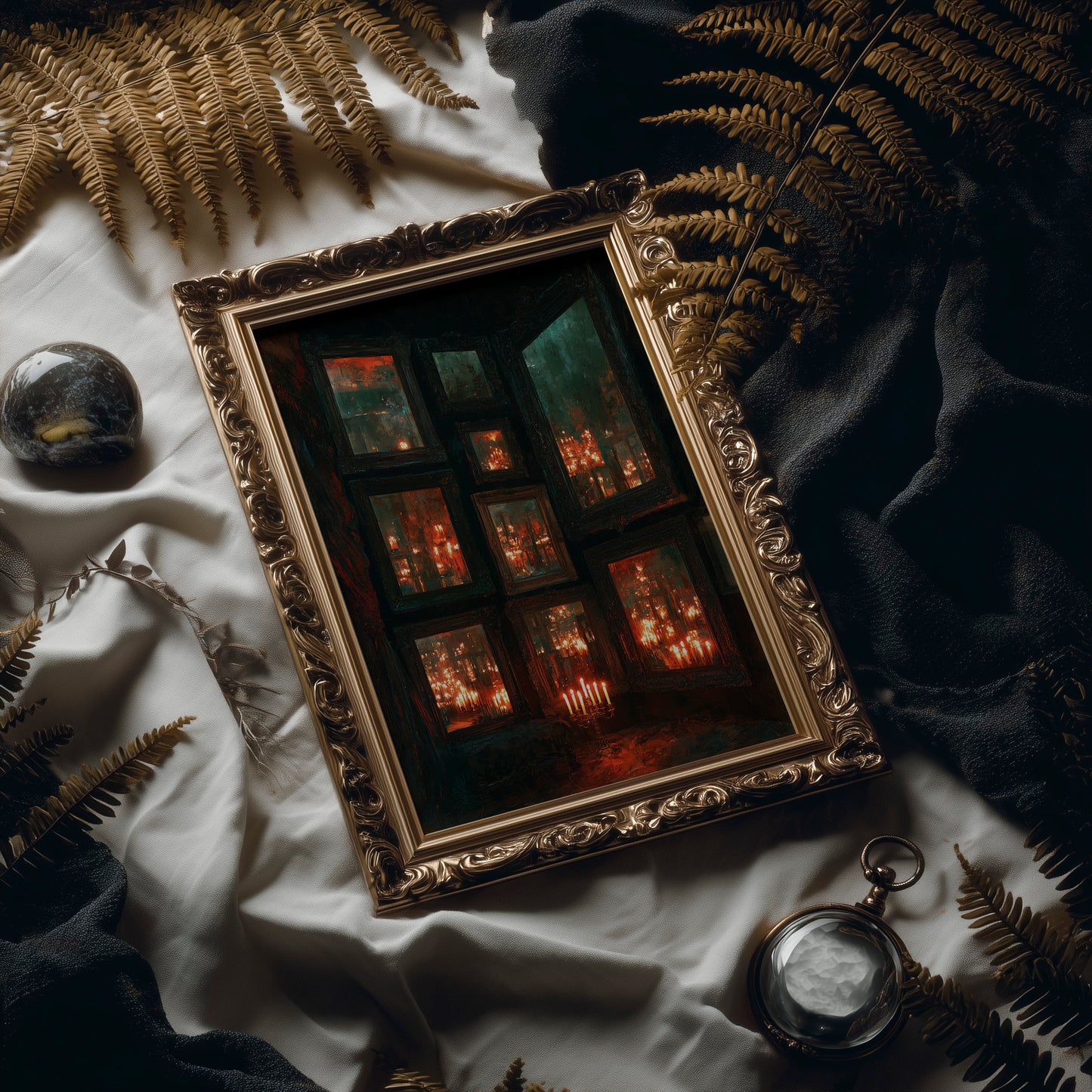 Infinite Candlelit Reflections