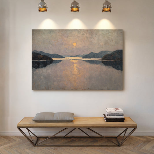 Moonlight Traces The Lake's Memory