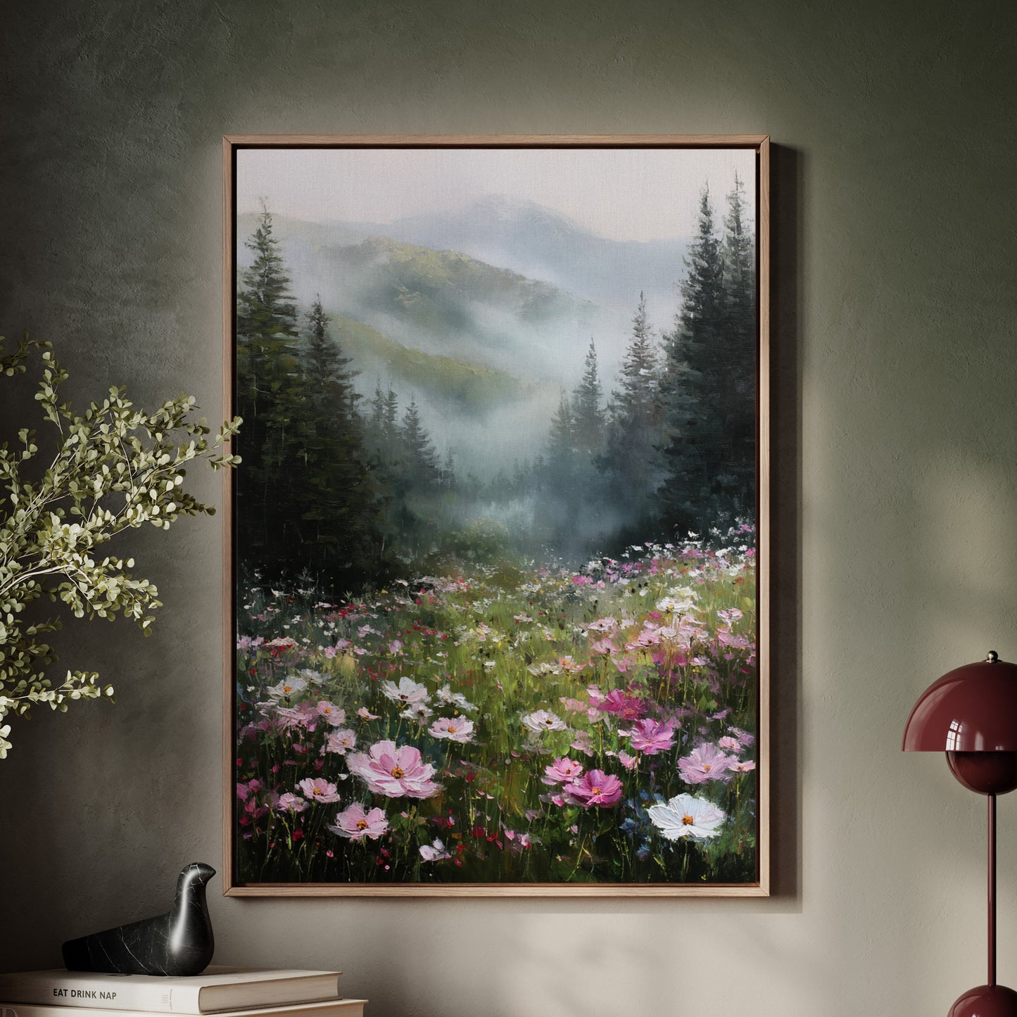 Mountain Meadow Wakes In Pink