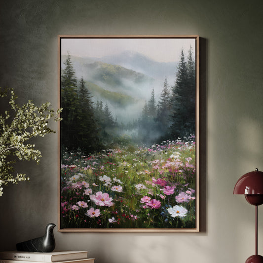 Mountain Meadow Wakes In Pink