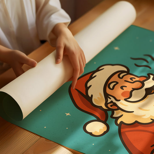 Santa Sips Before Morning Rush