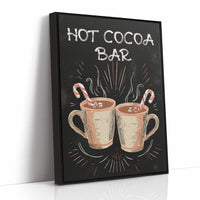 Chalkboard Comfort: Steaming Mugs Await