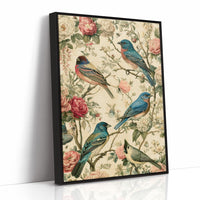Songbirds and Roses — Garden Chinoiserie Bird Print