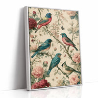 Songbirds and Roses — Vintage Chinoiserie Bird Print