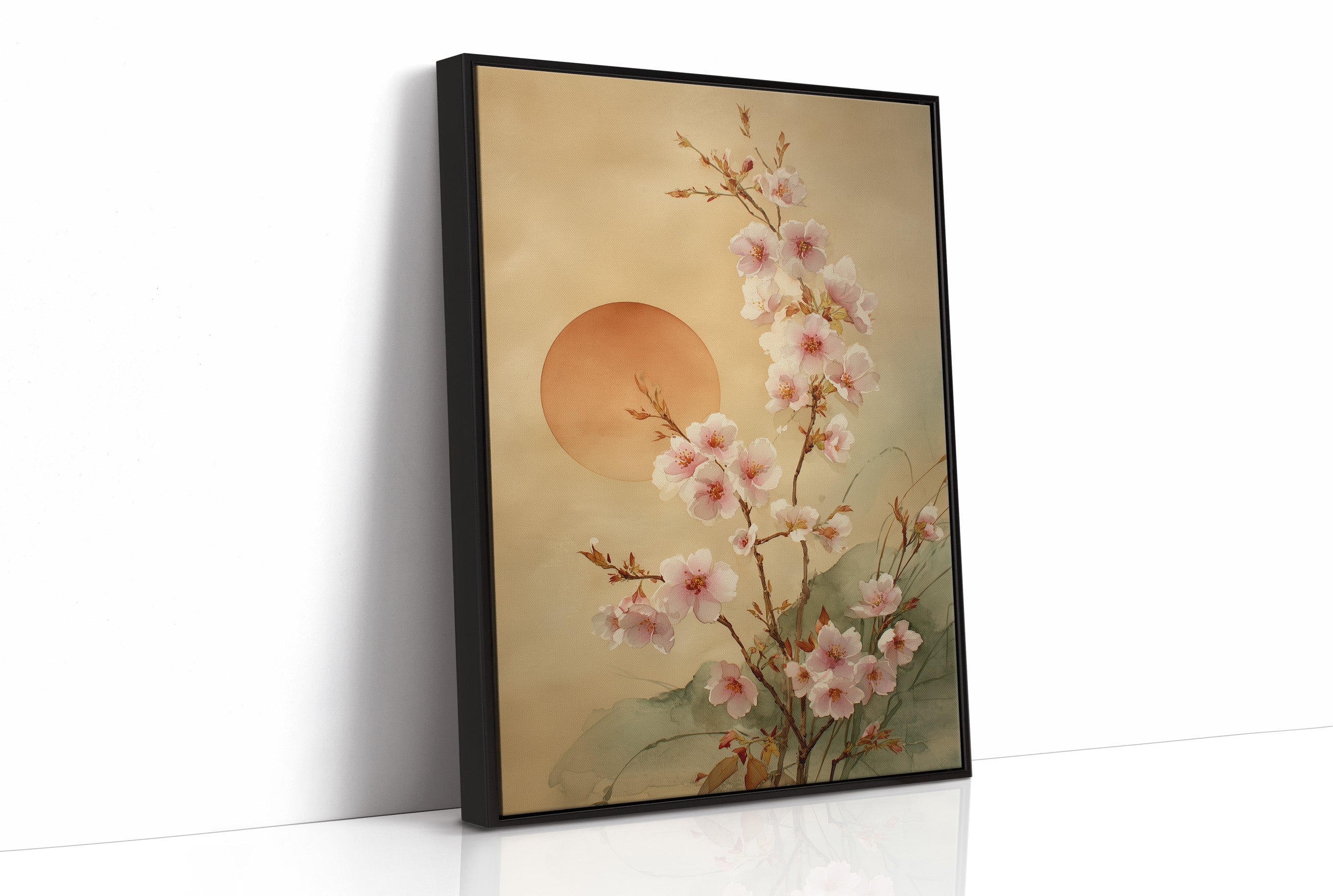 Cherry Blossoms Dance With Setting Sun
