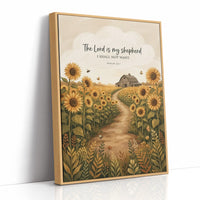 The Lord Is My Shepherd: Sunflower Barn Path