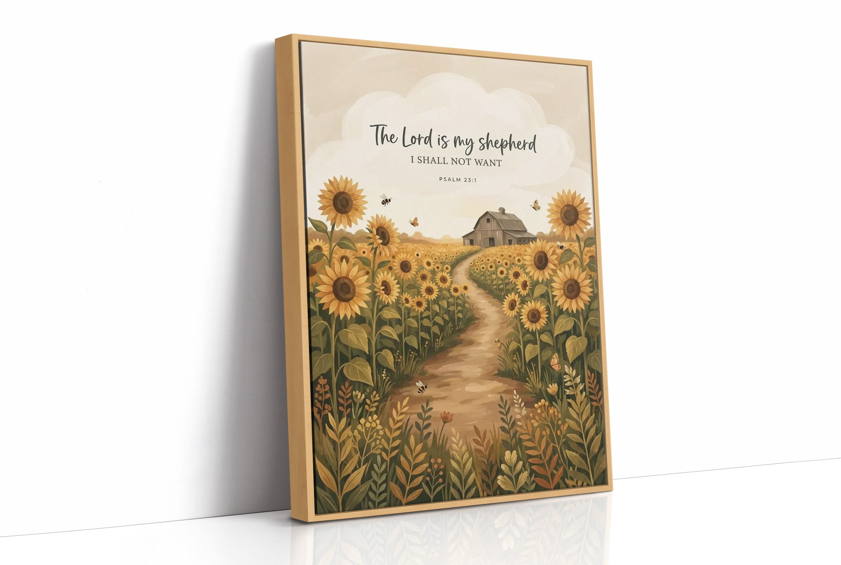 The Lord Is My Shepherd: Sunflower Barn Path
