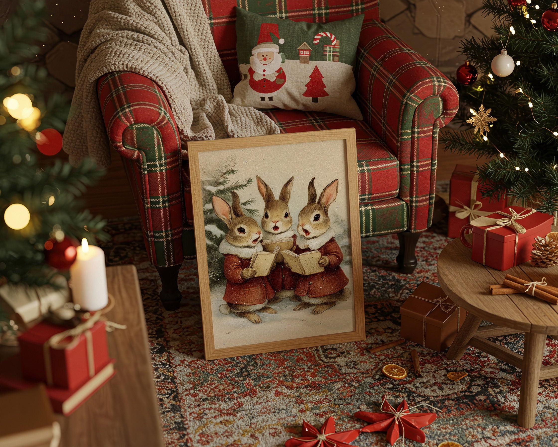 Winter Rabbits Sing Their Carols