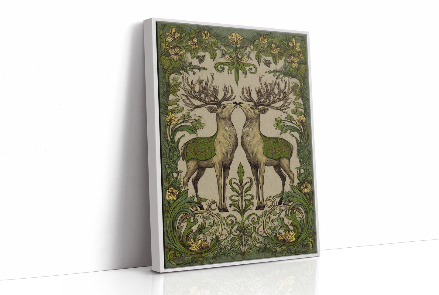 Winter Stags Dance Among Vines