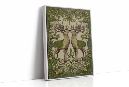 Winter Stags Dance Among Vines
