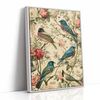 Songbirds and Roses — Garden Chinoiserie Bird Print