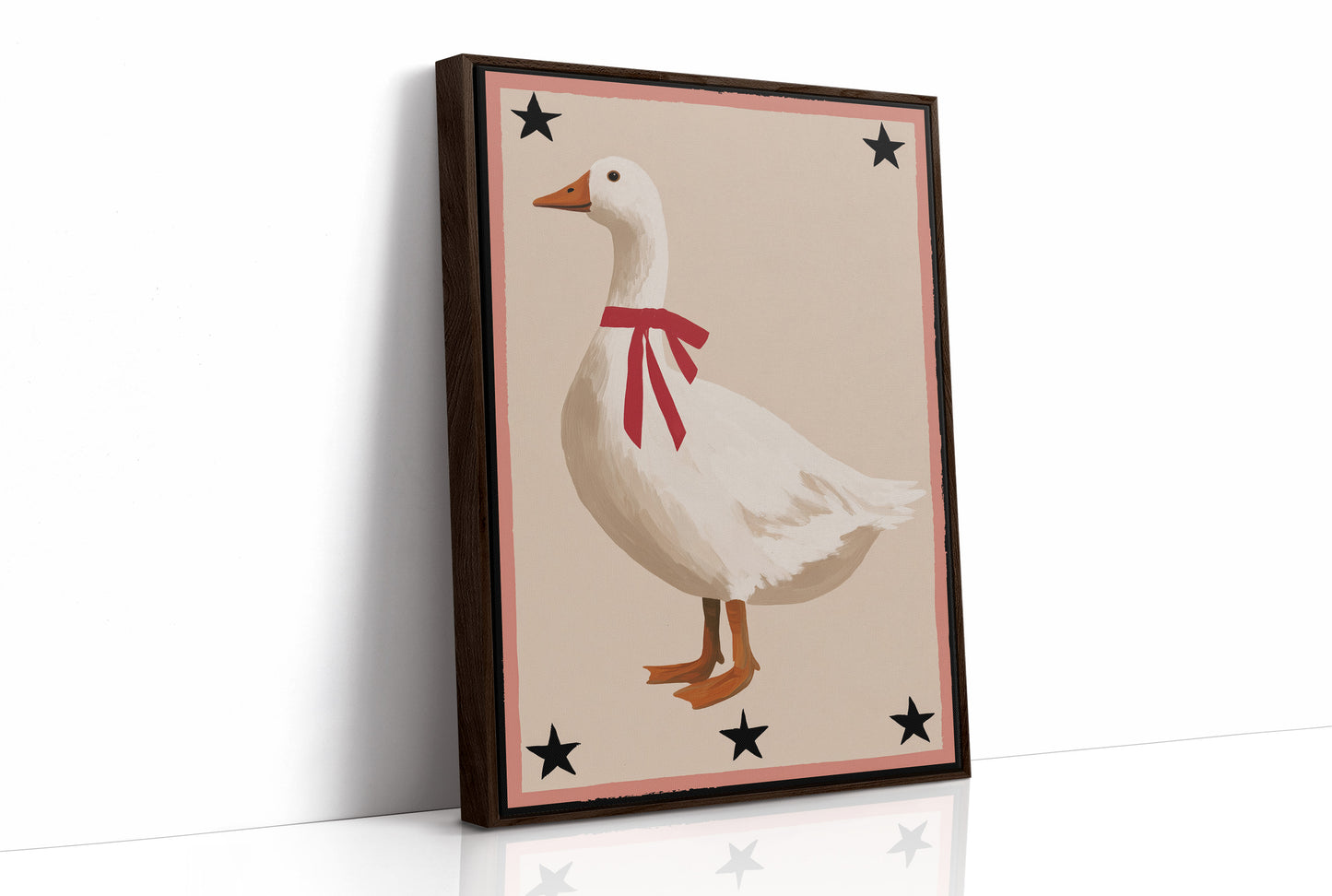 The Goose With A Red Ribbon