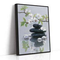 Cherry Blossoms Dance Above Still Waters