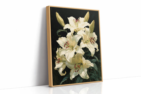 Crimson-Kissed Lilies