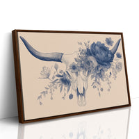 Indigo Blooms Crown Ancient Bones