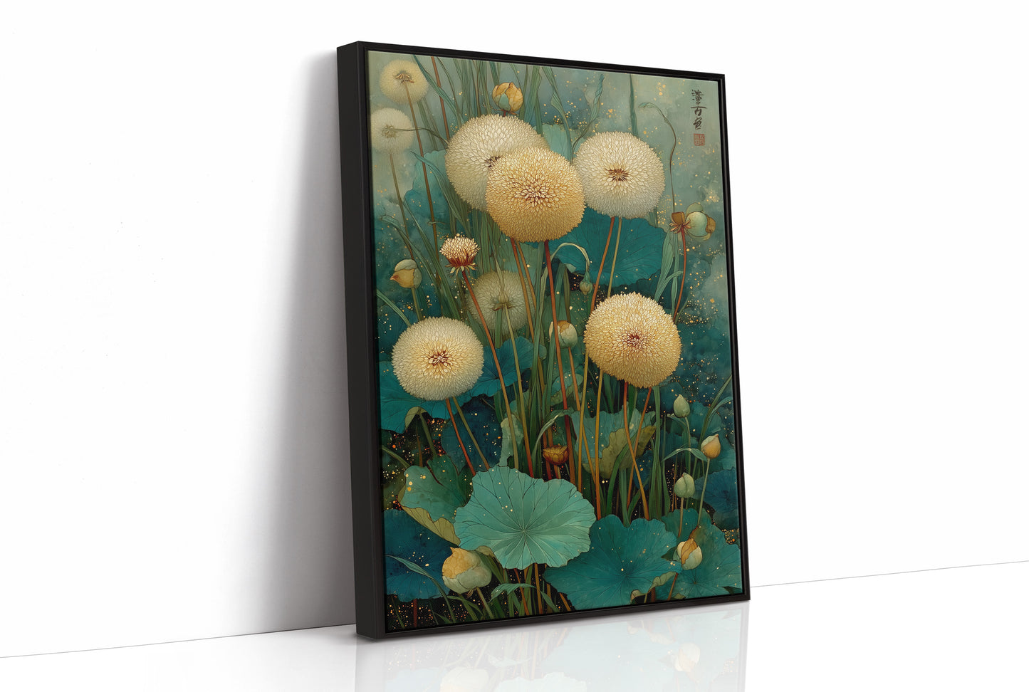 Dandelions Dance In Jade Waters