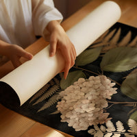 Blush Blooms Against Midnight Walls