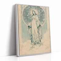 Our Lady of Stars — Art Nouveau Celestial Devotional Print
