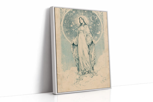 Our Lady of Stars — Art Nouveau Celestial Devotional Print