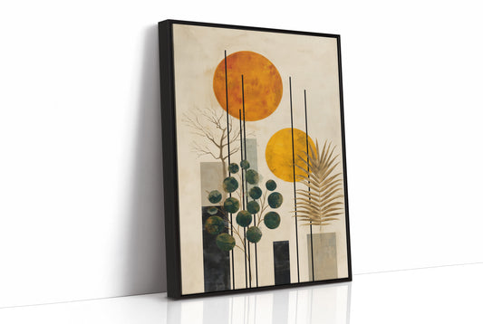 Twin Suns Dance With Palm Shadows