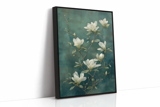 Magnolias Dance In Teal Waters