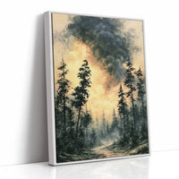 Golden Path Through the Storm Pines