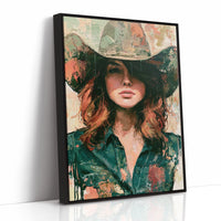Sage Hat, Coral Light, Steady Gaze