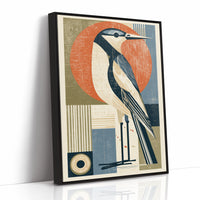 Heron, Block-Printed and Unbothered
