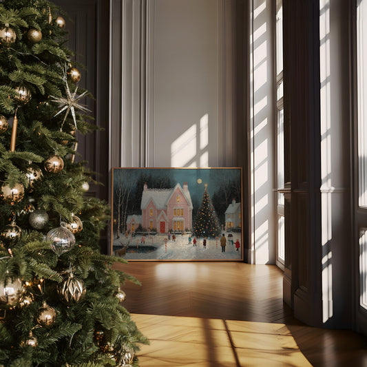 Pink Victorian Hosts Moonlit Skating Party