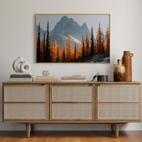 Autumn Fire Meets Mountain Frost