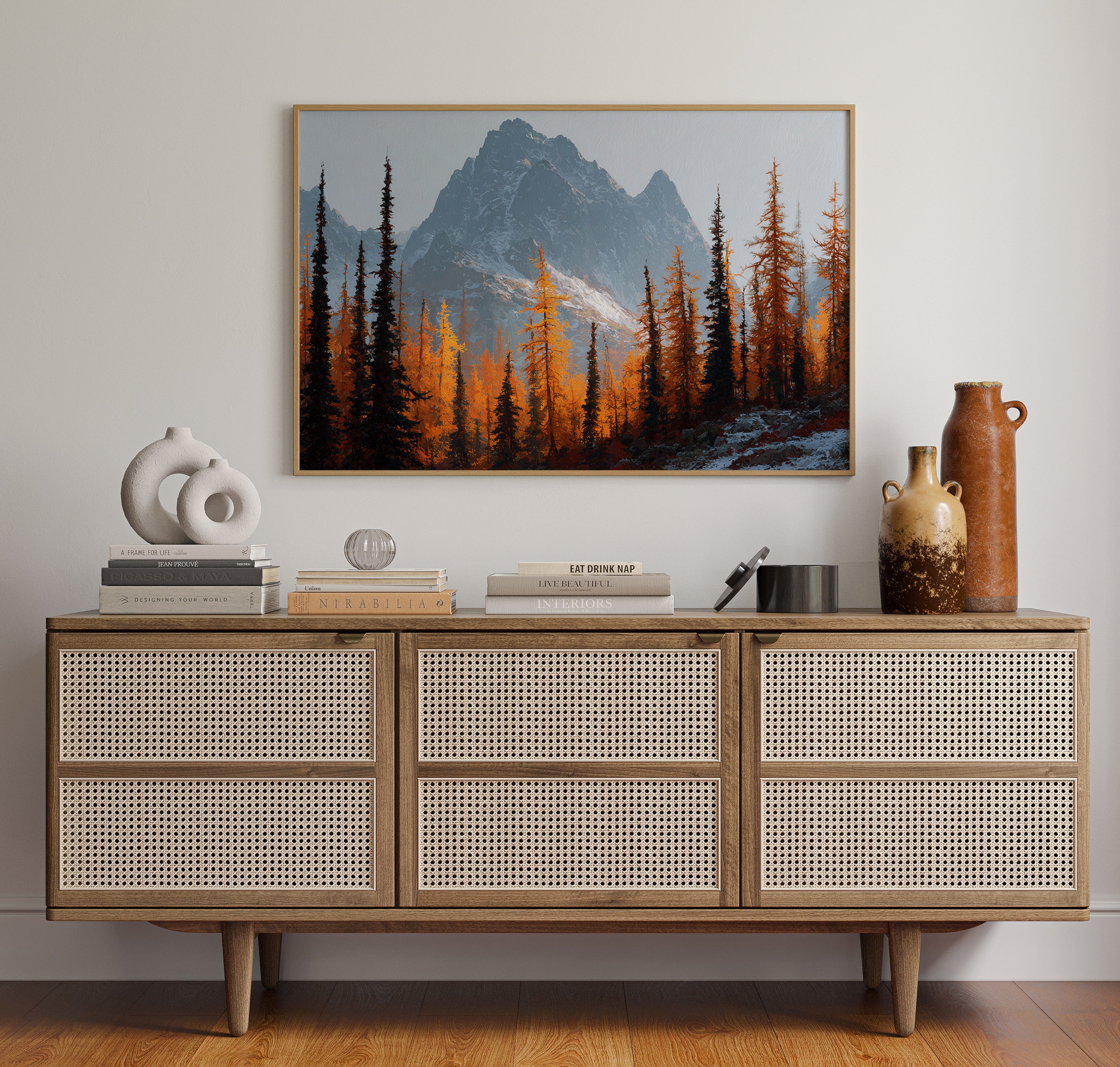 Autumn Fire Meets Mountain Frost