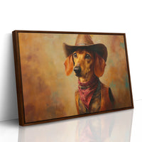 Dachshund Wears The Sunset Trail