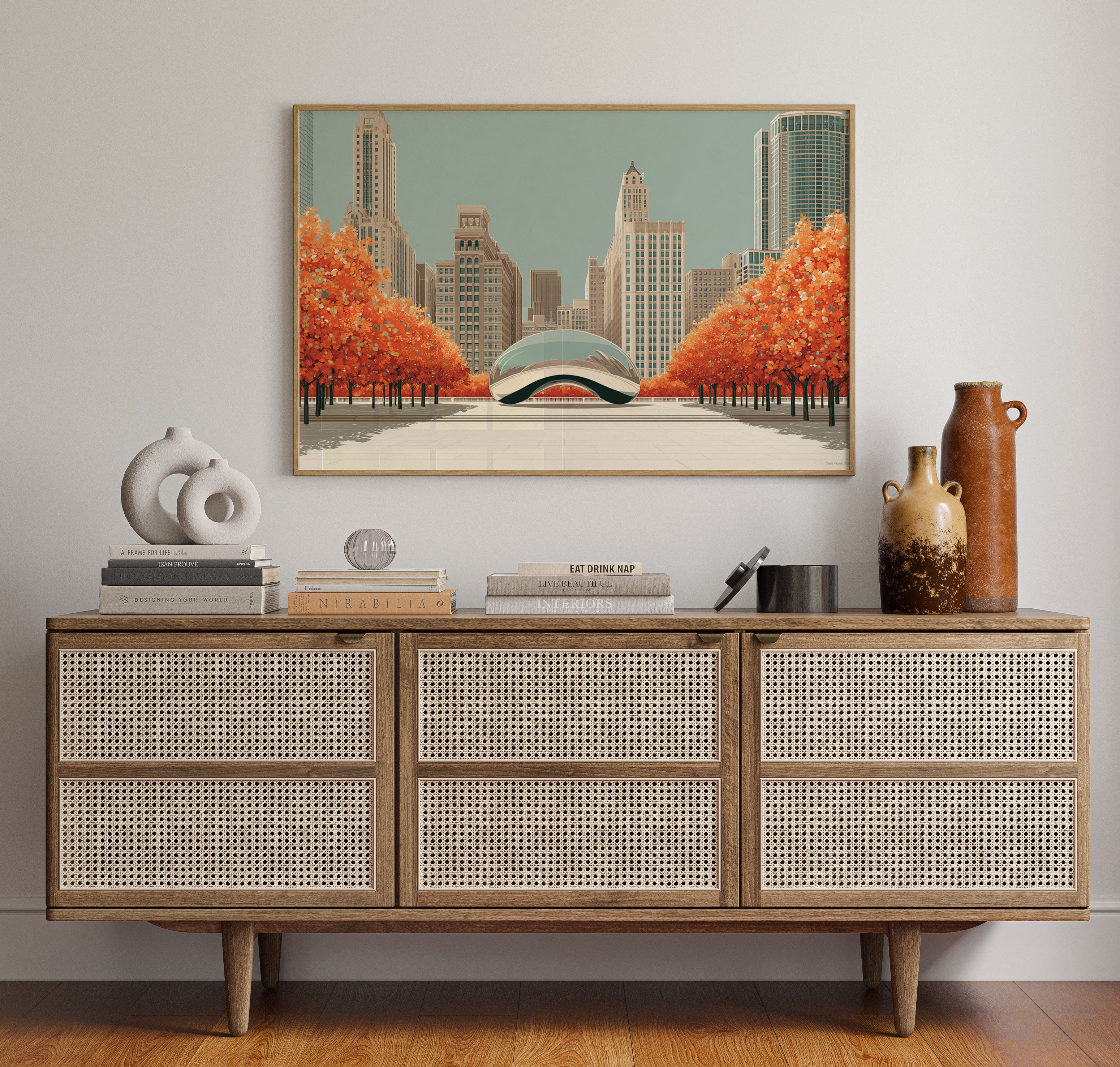 Autumn Flames Meet Steel Dreams