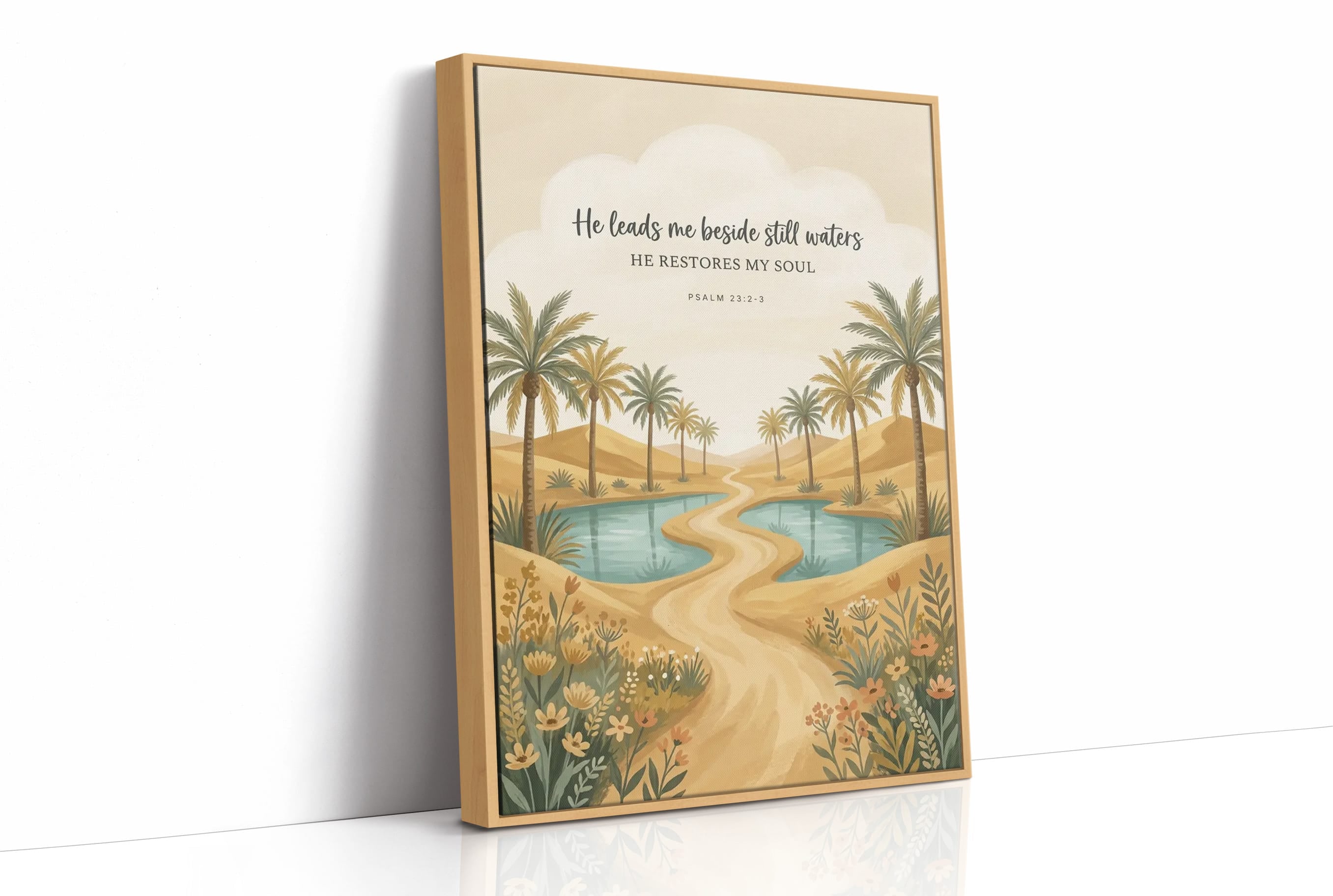 He Leads Me Beside Still Waters: Desert Oasis Path