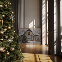 Snow Settles On Grandfather's Barn