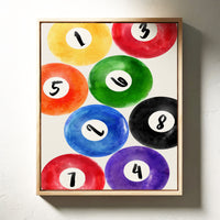 Lucky Numbers Dance In Watercolor