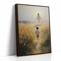 Divine Encounter in Golden Fields