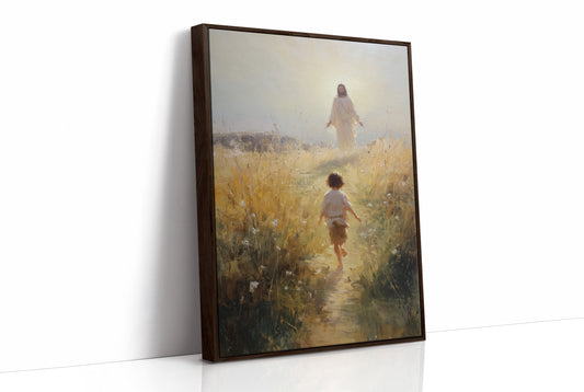 Divine Encounter in Golden Fields