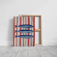 Coastal Blues Meet Striped Shores